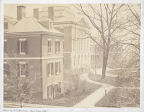 Pennsylvania Hospitals Pine Building in 1861 Photo courtesy of Pennsylvania Hospital